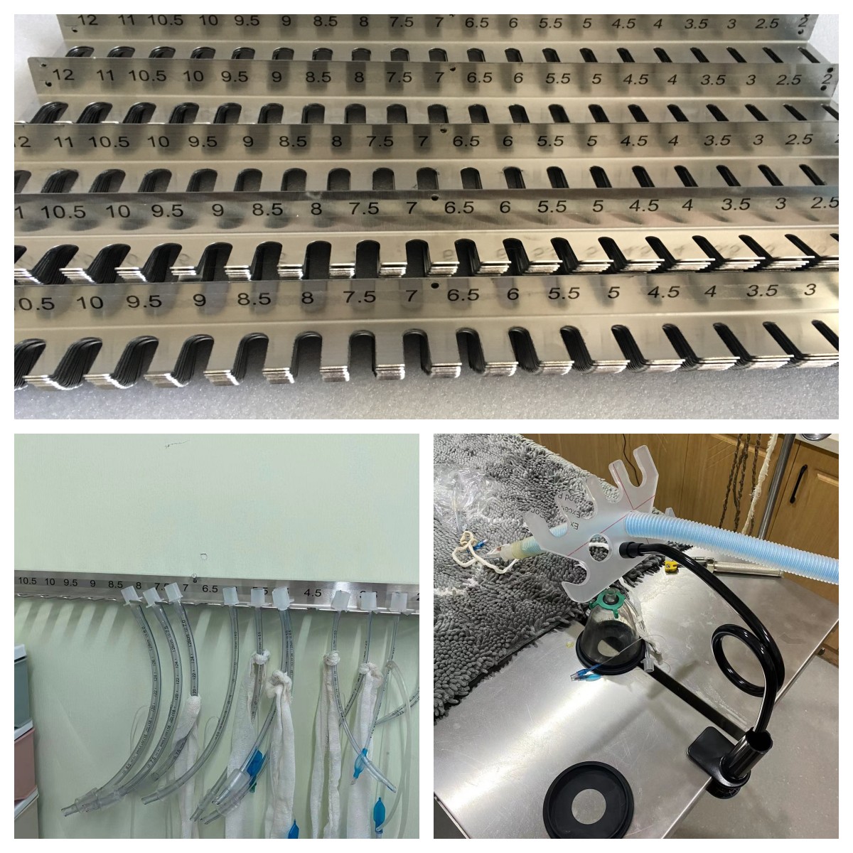 Veterinary Anesthesia Machine - Pet Intubation Bracket Respiratory Circuit Tube