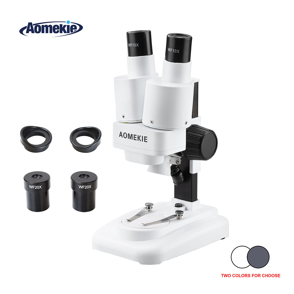Veterinary Microscope Binocular - AOMEKIE Binocular Stereo Microscope 20X/40X Above