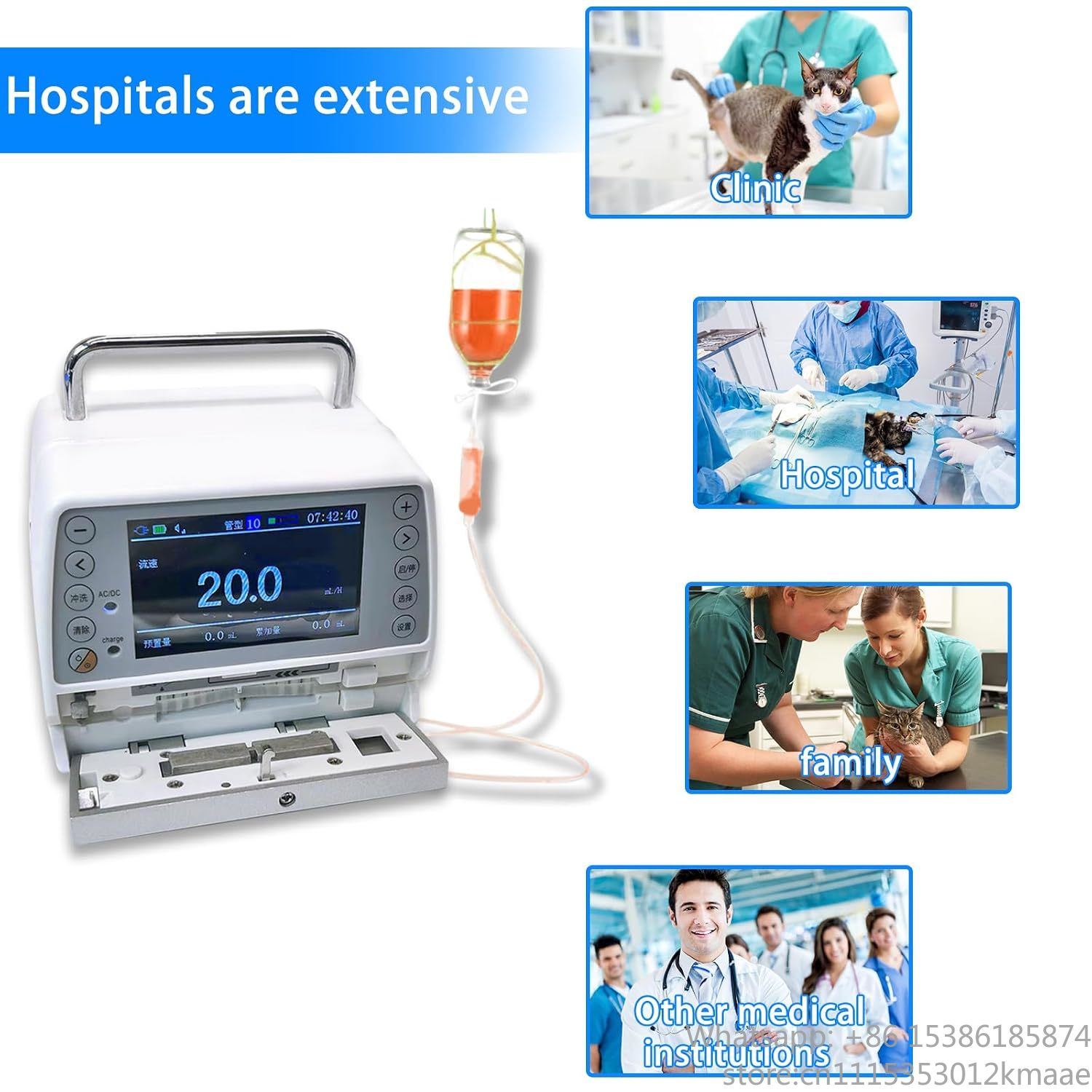 Veterinary Infusion Pump - Vequyn Portable Veterinary IV Infusion Pump