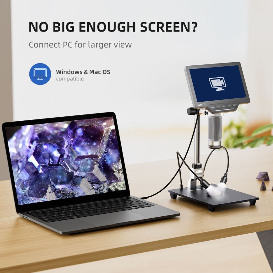 TOMLOV Digital USB Microscope  - Veterinary Microscope Binocular 评论和价格