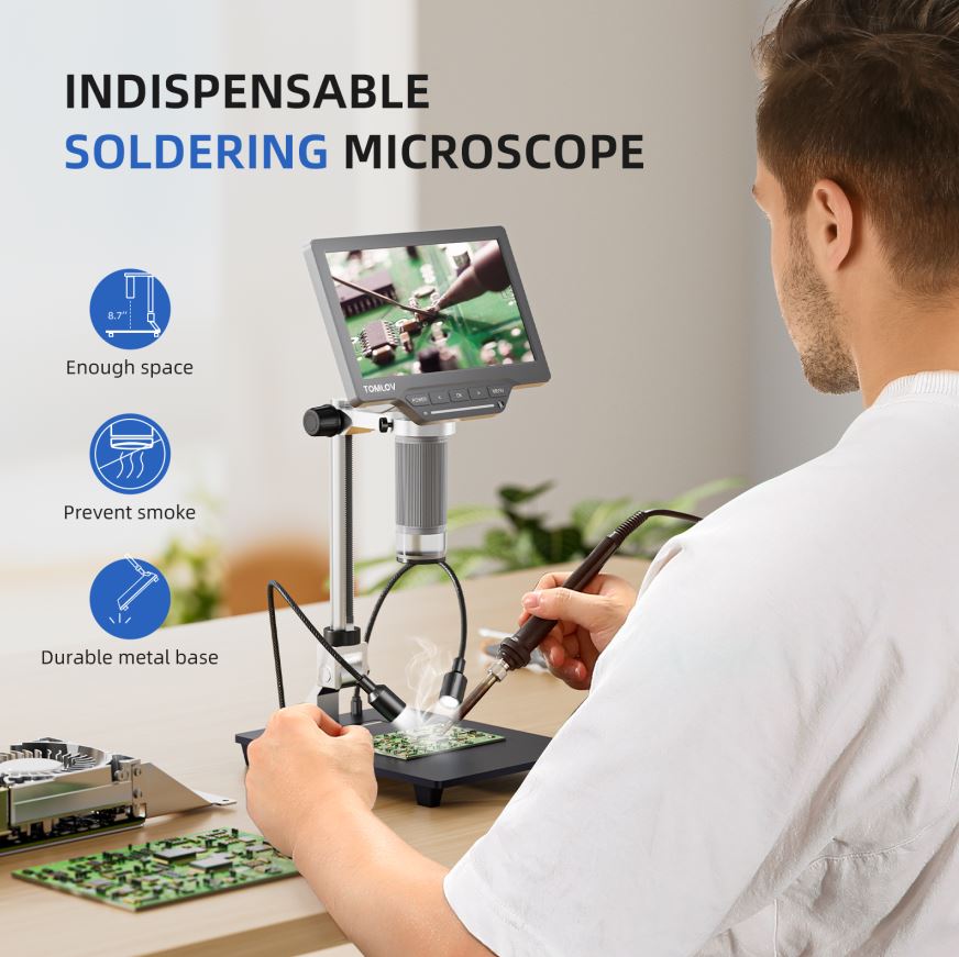 TOMLOV Digital USB Microscope  - Veterinary Microscope Binocular 评论和价格
