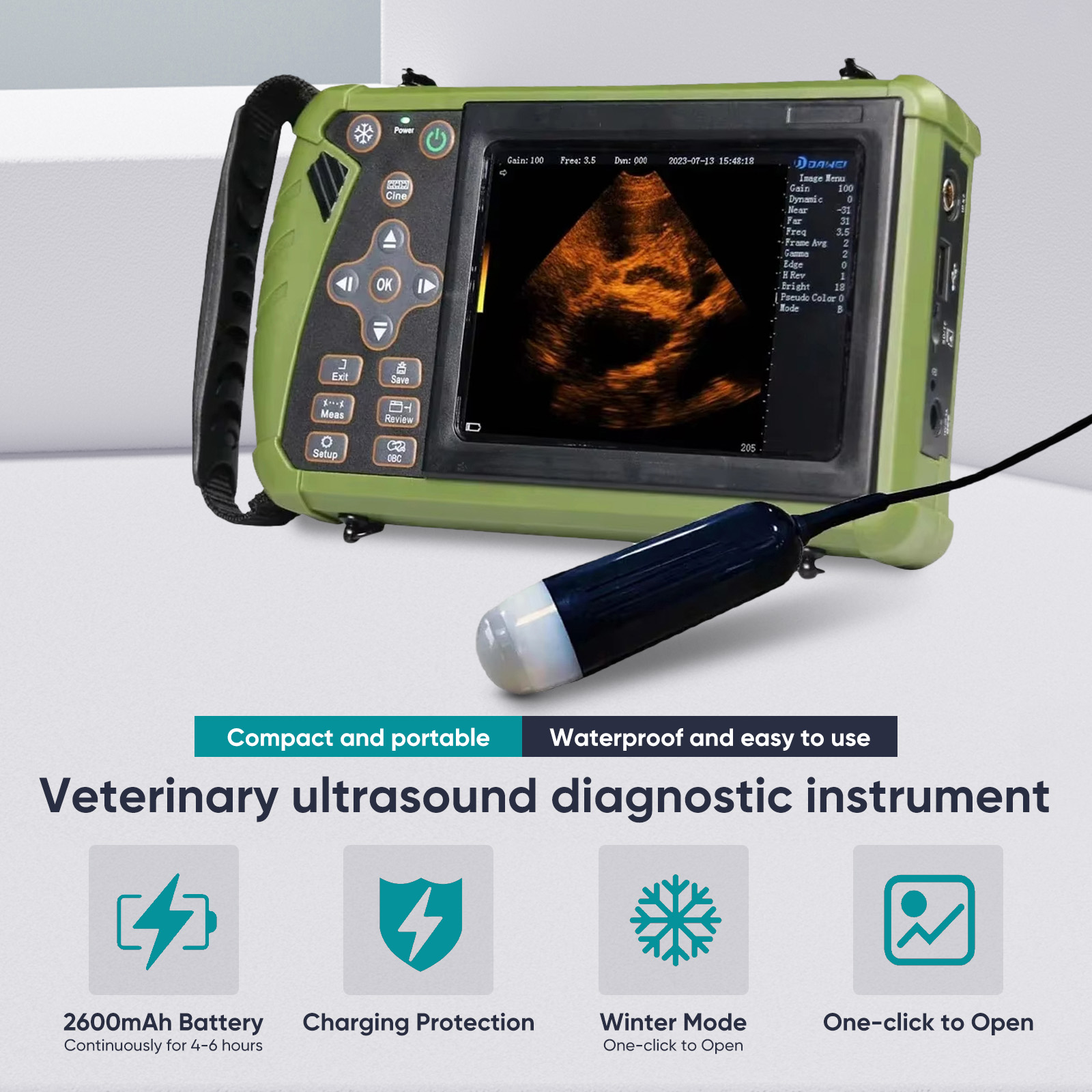 3.5MHz Veterinary Ultrasound M - Veterinary Ultrasound Scanner Portable 评论和价格
