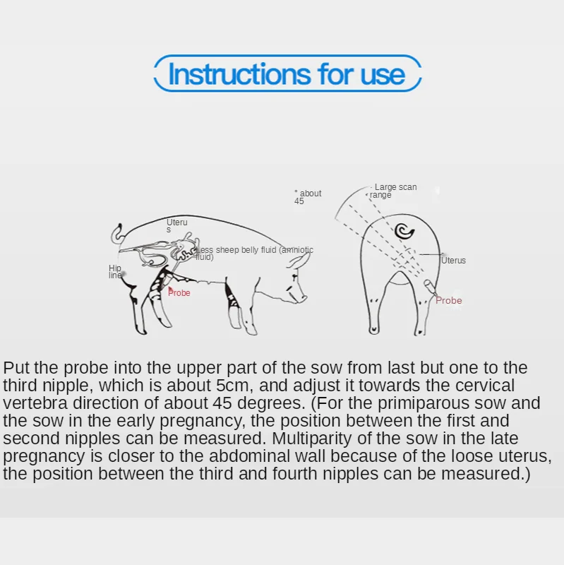 Economical 1800A Portable Vete - Livestock Ultrasound Pregnancy 评论和价格