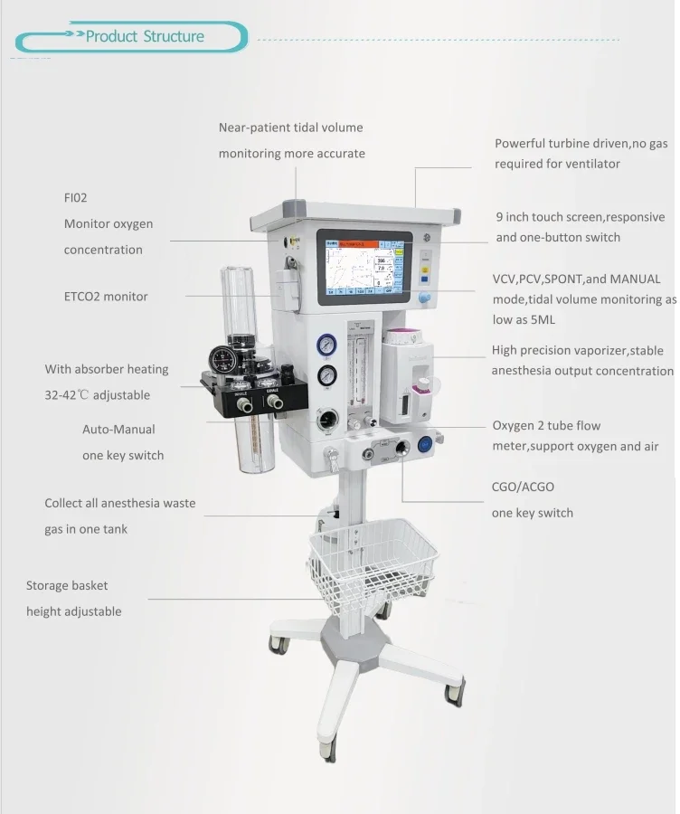 DA1200V9 Intelligent Pet Respi - Veterinary Anesthesia Machine 评论和价格