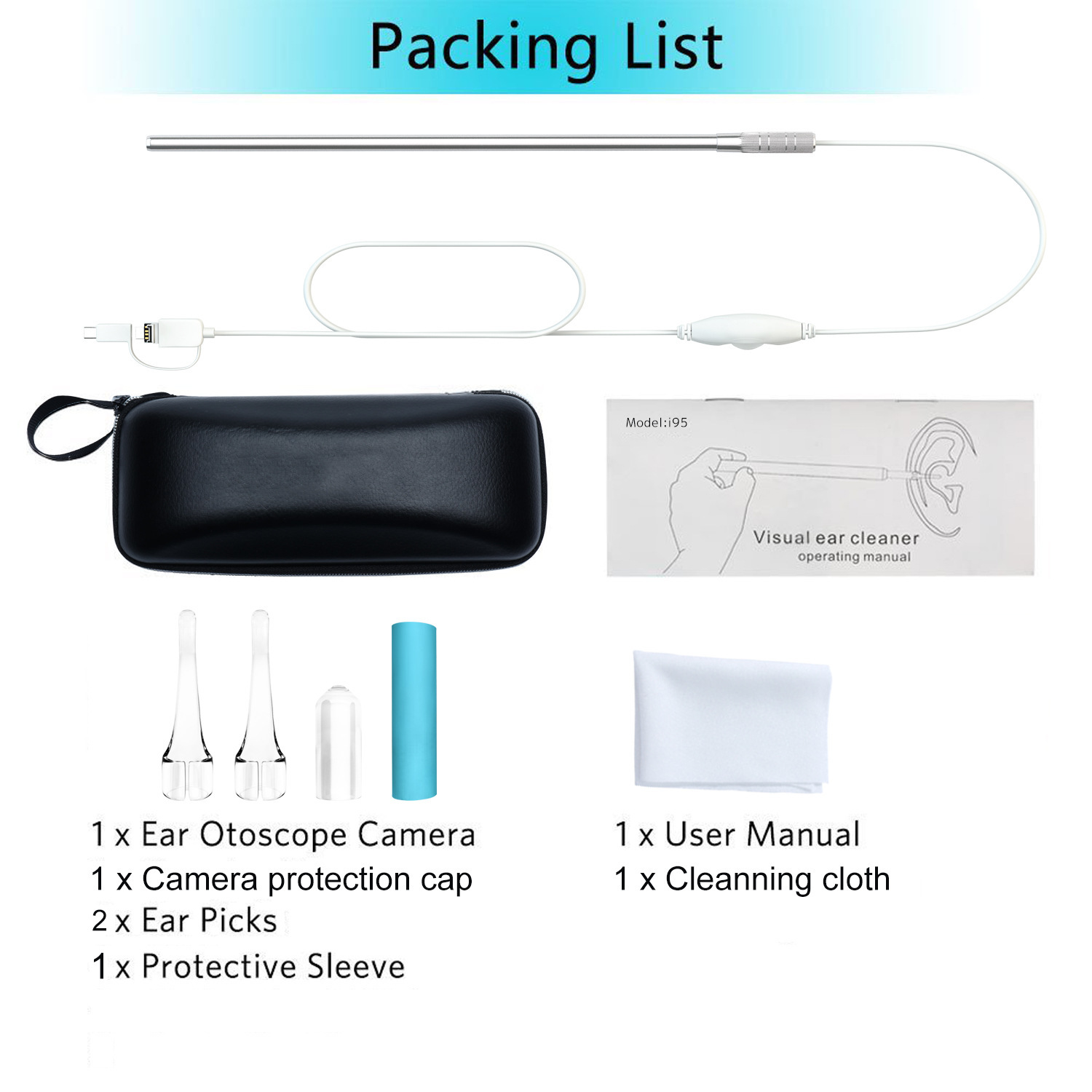 3 in 1 Ear Scope Cleaner Endos - Veterinary Otoscope 评论和价格